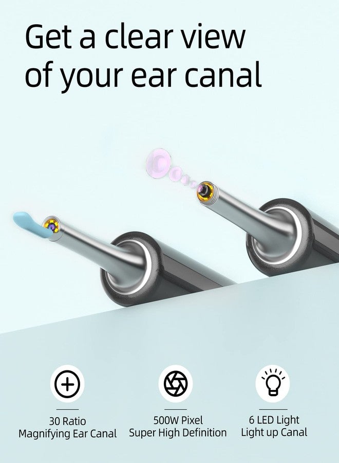 BEBIRD Ear Wax Removal, Ear Cleaner with Ear Camera, 5 Megapixels 1080P Ear Scope, Ear Picker with 6 LED Lights, Full Set Ear Wax Removal Tool with 4 Ear Scoops, Black - Image 2